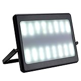 Fineed Solar Rechargeable Camping Lantern Lights Outdoor, Portable Solar Lantern with USB Charger, Car Charger & Compass for Hiking and Camping, Black