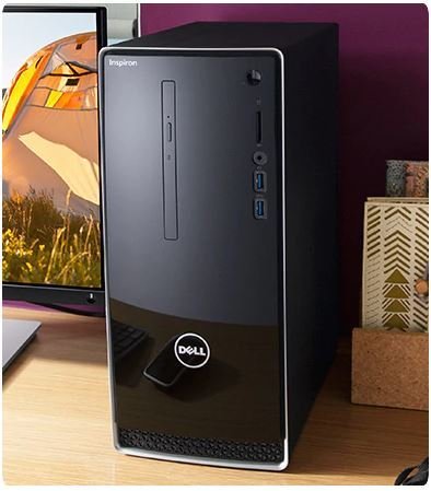Dell Inspiron Premium Business Flagship Desktop PC (2018 New), Intel Core i5-7400 Processor up to 3.50 GHz, 8GB DDR4 RAM, 1TB 7200RPM HDD, DVD-RW, HDMI, VGA, Bluetooth, Windows 10-Black - Thumbnail 4