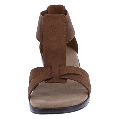 Comfort Plus By Predictions Women S Mack T Strap Low Wedge Sandal
