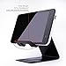 Sunvito Desktop Cell Phone Stand Tablet Stand Aluminum Stand Holder Cradle Charging Station Compatible with Cell Phones,Tablets(Up to 10.1 inch) (Black)