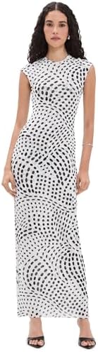 ella printed jersey dress amur AMUR Women's Ella Printed Jersey Dress, Sahara Sky, 0 at Amazon Women's Clothing store