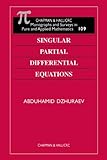 Singular Partial Differential Equations, Dzhuraev, Abduhamid, 1584881445