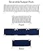 Sweet Jojo Designs 9-Piece Navy Blue, Mint and Grey Woodsy Deer Boys Baby Bedding Crib Set with Bumper