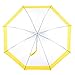 Parquet Kids Clear and Transparent Umbrella with an Easy Grip Handle, Petit Size, and Windproof for boys and girls.