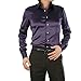 ZERDSKY Men's Regular-Fit Solid Color Dance Prom Dress Shirt