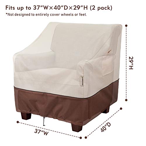 Bestalent Patio Chair Covers Waterproof Outdoor Furniture Covers