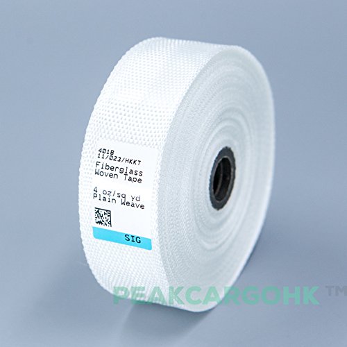 Woven Fiberglass Cloth Tape E-Glass Fiber Fabric Plain Weave 1 inch, Reinforced Repair Winding, Seams, Boat, Molding