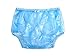 Haian Adult Incontinence Snap-on Plastic Pants Color Transparent Blue (X-Large)
