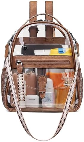 Amazon.com: Higuyst Beige Clear Backpack for Women - Stadium  display picture 2