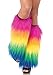 Leg Avenue Women's Furry Rainbow Leg Warmers