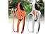 Professional Pruning Shears By APRIL 14TH - Ratchet Mechanism, Sharp Tree Trimmers Secateurs Hand Pruner Clippers with Safety Lock - Great for Weak Hands (orange)
