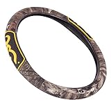 Browning Two-Grip Steering Wheel Cover - Mossy Oak Infinity Camouflage (Yellow Buckmark, Sold Individually)