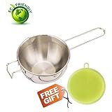 Double Boiler Pots for Chocolate Melting, Double Boiler Pots for Candle, Double Boiler Pot Stainless Steel for Soap Making, Chocolates Universal Melting Pot Bowl with Spout Soap for Candy Steamer
