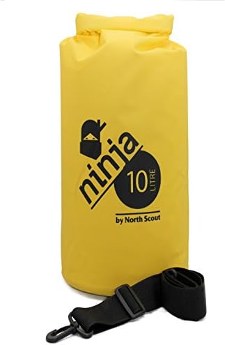 North Scout Waterproof Dry Bag with E-BOOK, 10L - Yellow