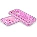 Dexnor iPhone 7 Plus Case Glitter 3D Bling Sparkle Flowing Liquid Transparent 3 in 1 Shockproof TPU Silicone Core + PC Frame Protective Defender Cover for iPhone 8 Plus/7 Plus/6s Plus - Pink