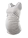 Liu & Qu Maternity Basic Tank Top Mama Clothes Sleeveless Women's Solid Side Ruching Vest