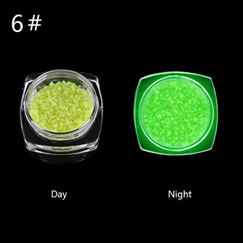 LYNN CAPANZANO 1 Pc Nail Decoration Luminous Sand Glow in the Dark Sand For Nail Art DIY Tips 6#