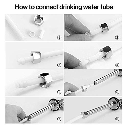 KAIYING Reverse Osmosis Faucet, RO Water Faucet Kitchen Bar Sink Drinking Water Filter Faucet Commercial Filtered Water Faucet Fits most Water Filtration System, Chrome Finish, 1/4-Inch Tube