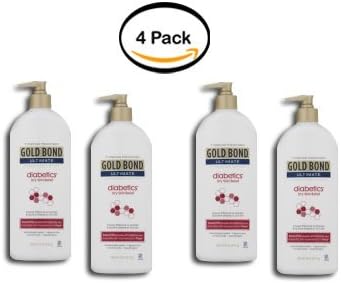 Pack of 4 - Gold Bond Ultimate Diabetics' Dry Skin Relief Hydrating Lotion, 18 Oz