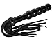 Prairie Horse Supply Leather Flogger with 5 Rounded Knobs Premium Quality Thick Leather Tails Solid Handle and Turkhead Knot Short Whip Stick Rod Crop