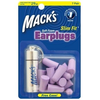 Mack's Slimfit Earplugs + Free Aluminium Key Fob