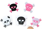 HipGirl 30pc Felt Skull Appliques/Embellishments--Halloween, Punk