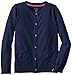 Nautica Girls' Jersey Cardigan Sweater with Pockets
