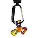 Stroller Hooks - XLarge Set of 2 - Easy to Clip on Stroller & Saves You Carrying Shopping & Diaper Bags – Hook All the Baby Gear You Need & Go – 2 Adjustable Straps - Carabiner Clips Fit All Strollers