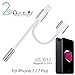 Headphone Adaptor for iPhone Adapter 3.5mm Cable Jack Earphone Connector Convertor AUX Audio Headset Accessories Audio Splitter Compatible for iPhone7/plus XS Max 8/8Plus Support iOS 11 or Laterthumb 3