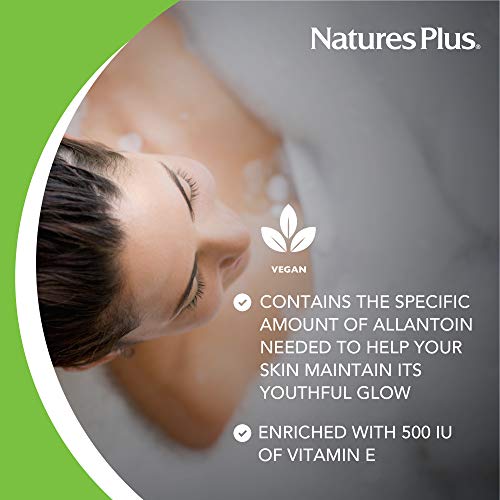 NaturesPlus Natural Beauty Cleansing Bar (3 Pack) - 500 iu Vitamin E with Allantoin, 3.5 Ounce Bar - Natural Cleanser, Made with Organic Ingredients, Anti-Aging- pH of 4.5 - Vegan