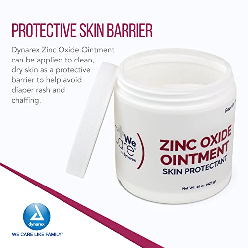 Dynarex Zinc Oxide Ointment, Soothes, Prevents, and Relieves Diaper