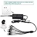 Gonine 12V 5A Security Camera CCTV Power Supply Adapter with 8-Way Power Splitter, AC 100-240V to DC 12 Volt 5A 4A 3.5A 3A 2.5A 2A Lorex, Night Owl, Swann, Annke, Q-See Camera System Cables.