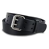 Hanks Legend - Men's Double Prong Leather Belt - Heavy Duty Belts - USA Made - 100 Year Warranty