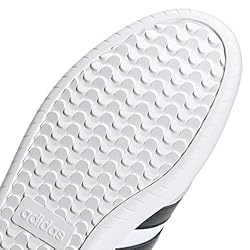 adidas Men's Barreda Sneaker, White/Black/Grey, 4.5