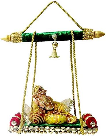 creativity centre Ganesha Swing Jhula (28 cm, Multicolour)
