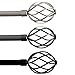 H.VERSAILTEX Window Curtain Rods for Windows 48 to 84 Inches Adjustable Decorative 3/4 Inch Diameter Single Window Curtain Rod Set with Twisted Cage Finials, Nickel