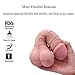 Male Masturbator Adult Sex Toy, 3D Realistic Mini Ass Anal Pocket Pussy Double Function Hollow Penis Sleeve for Men Masturbation, Soft Realistic Dildo for Women Couplesthumb 2