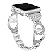 Genuine Leather Bands Compatible with Apple Watch Band 38mm 40mm 42mm 44mm, Superior Leather Watch Wristband for iWatch SE Series 8/7/6/5/4/3/2/1 (Beauty, 42mm/44mm)