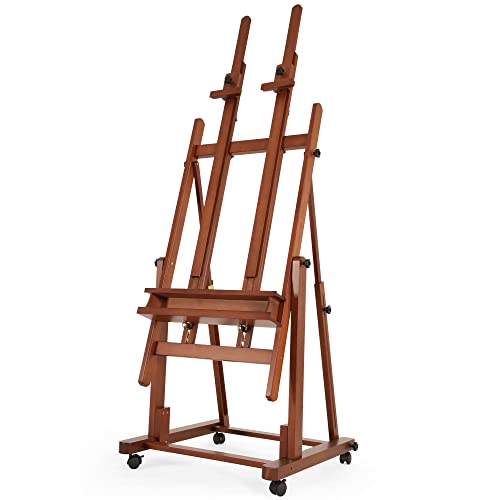 VISWIN Double Mast Heavy-Duty H-Frame Easel, Hold Canvas up to 83