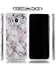 Galaxy S8 Plus Case,Spevert Marble Pattern Hybrid Hard Back Soft TPU Raised Edge Ultra-Thin Shock Absorption Slim Protective Cover Case for Samsung Galaxy S8 Plus/S8+ (White)