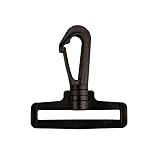 Paracord Planet Black Plastic 2 Inch Swivel Snap