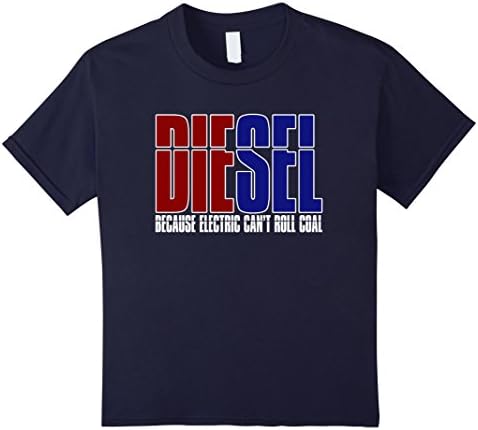 Kids Diesel Because Electric Can't Roll Coal T-shirt 12 Navy
