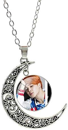 Fashion Popular BTS BT21 Bangtan Boys Moon Pendants Necklace Korea Fashion BTS Album Love Yourself Accessories Jewelry Gift BTS54