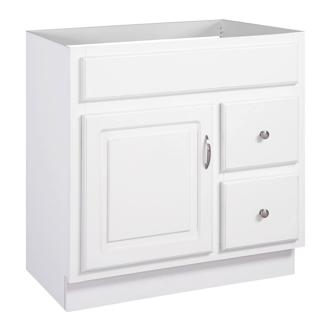 Photo 1 of Design House Concord 30 Inch Bathroom Vanity, Ready to Assemble, Solid Wood, White, 587014