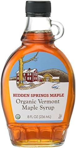Vermont Organic Maple Syrup Glass Bottle (Dark Robust, 8 oz)