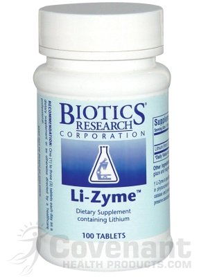 Biotics Research Li-Zyme 100 Tablets