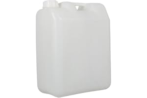Generic 20L HDPE Jug for Liquid Storage with Handle and Lid, White
