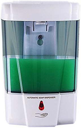 ABS Automatic Shampoo Dispenser Wall Mounted Soap Pump IR Sensor White/Clear