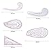 DIY Sewing Ruler Tailor Set French Curve Accessories, 5pcs Stlye Plastic Curve Stick Pattern Design