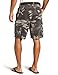 Lee Men's Big-Tall Dungarees Belted Wyoming Cargo Short, Ash Camo, 48